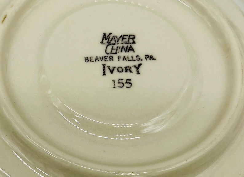 Set of 4 Mayer China Tea Cups and Saucers. Zero Imperfection Etsy