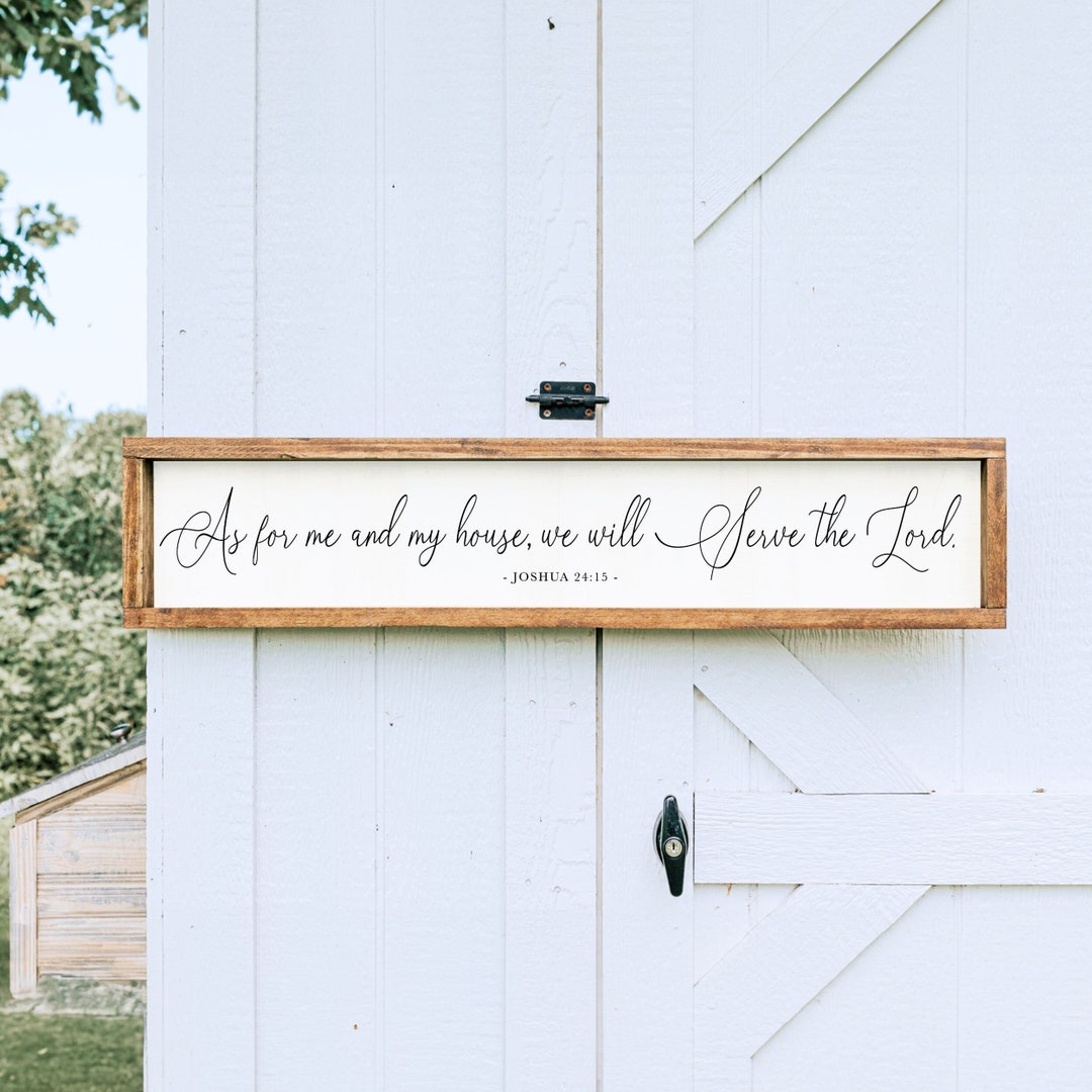 Dexsa Joshua 24:15 As For Me and My House New Horizons Wood Plaque