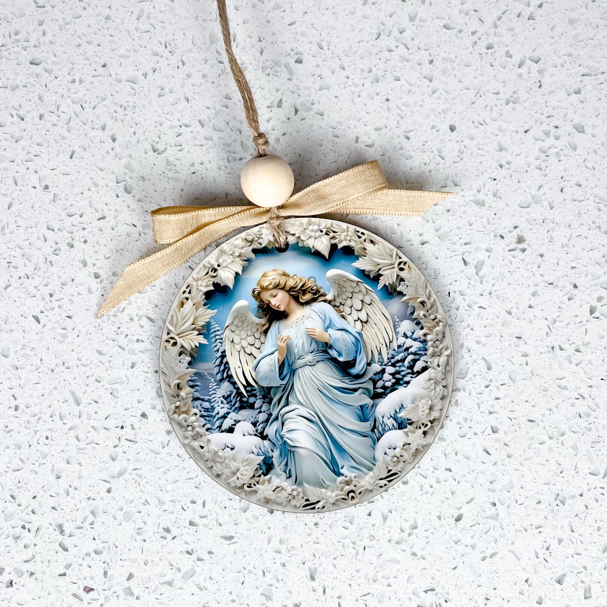 Christmas Angel Ornament Angel in Heaven Ornament Victorian Etsy
