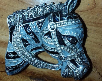 ヴィンテージ 馬頭ブローチ - Etsy 日本