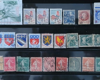フランスの種まき人古い切手セット（収集品）1906年～1937年 使用済み