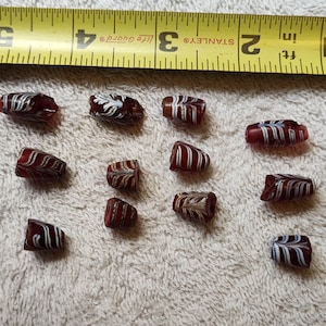 Red Feather Venetian Trade Beads