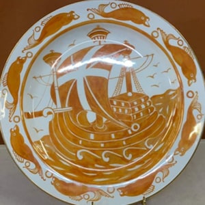 100 Year Old Hand Painted English Plate