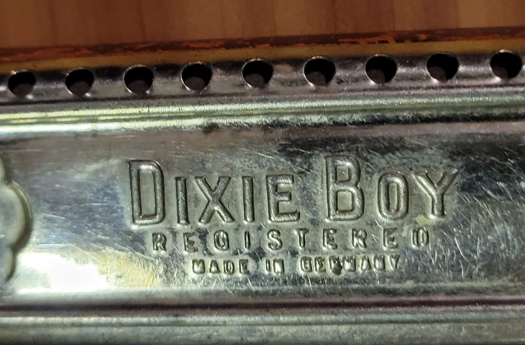 Antique Dixie Boy Harmonica Etsy