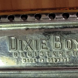 Antique Dixie Boy Harmonica