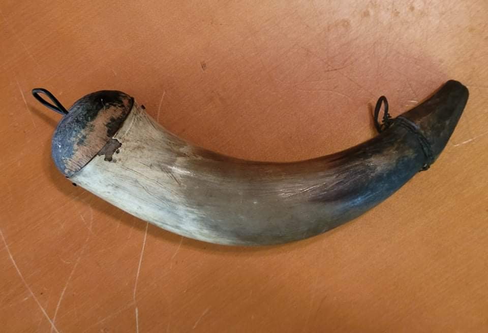 Civil War Era Black Powder Horn