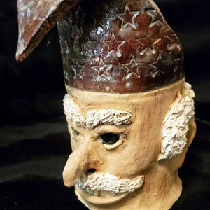 Wizard or Sorcerer Head Flower Pot