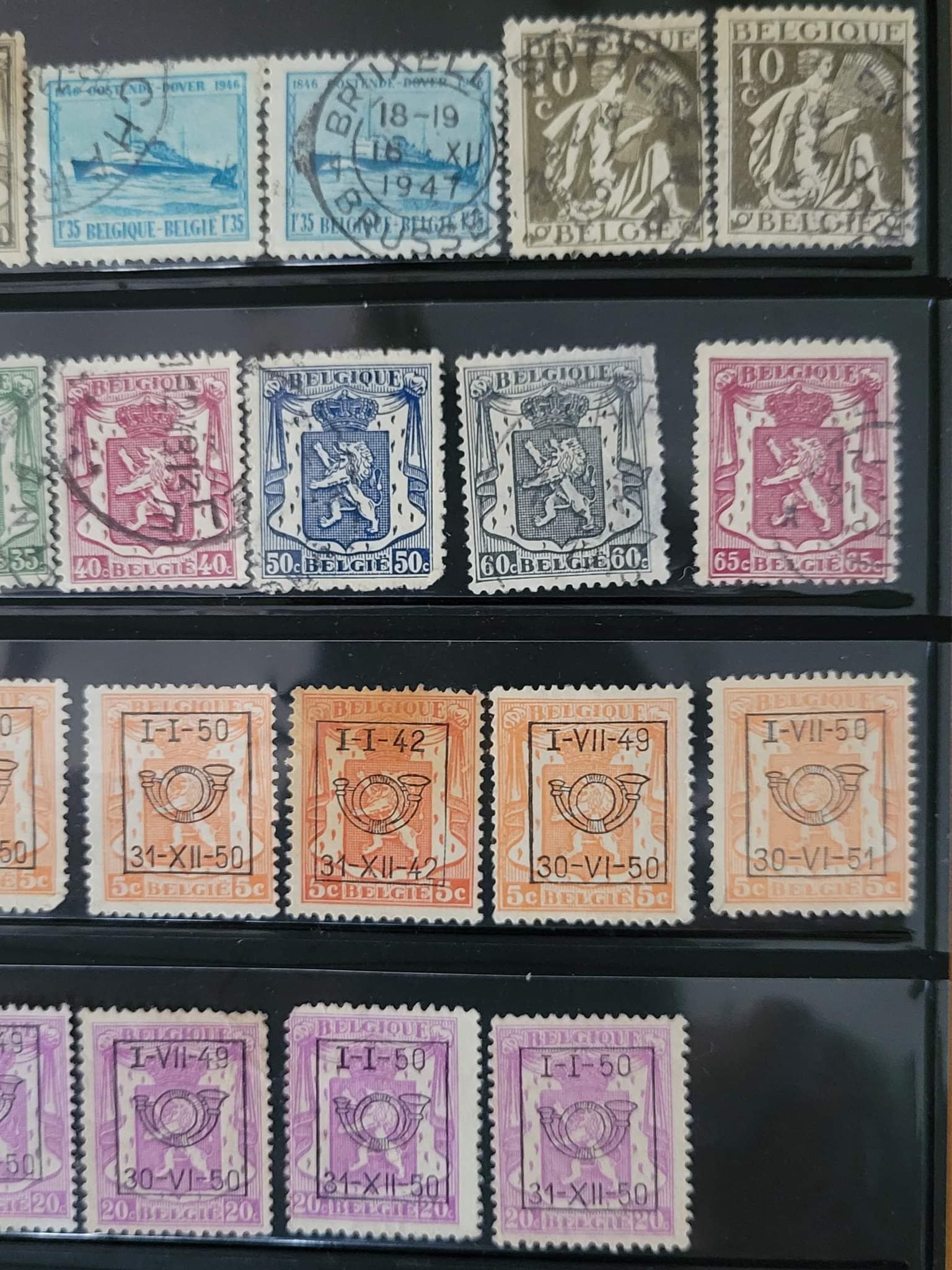 ベルギー切手 234 枚のヴィンテージ コレクション - Etsy 日本