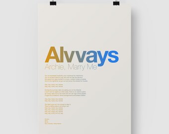 Marry Me Lyrics Etsy Marry Me Lyrics Etsy