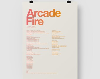 Arcade Fire Funeral Etsy