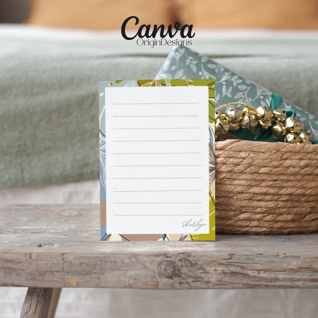 Memo Padtodo List Note Padgrocery Listscrapbookingcanva Etsy
