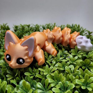 Aticulated Cute Flexi Fox 7.5 Inches - 3D Pinted Fantasy
