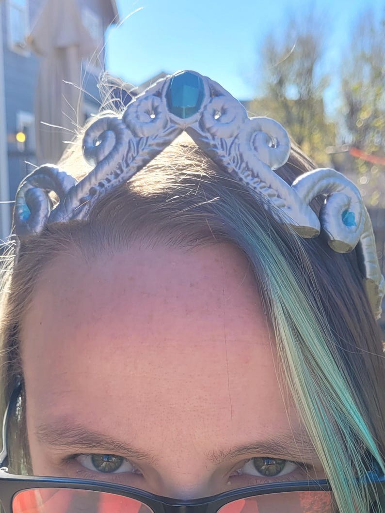 Fantasy Crown Tiara 3D Printed Tons of Color Options Handpainted