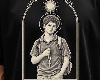 Saint Carlo Acutis T-Shirt, Eucharist Highway to Heaven, Comfort Colors, Vintage Catholic Tee