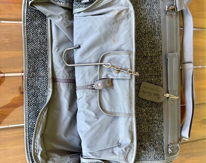 Vintage Pierre Cardin Travel Suit Luggage Storage Organizer Duffle Bag
