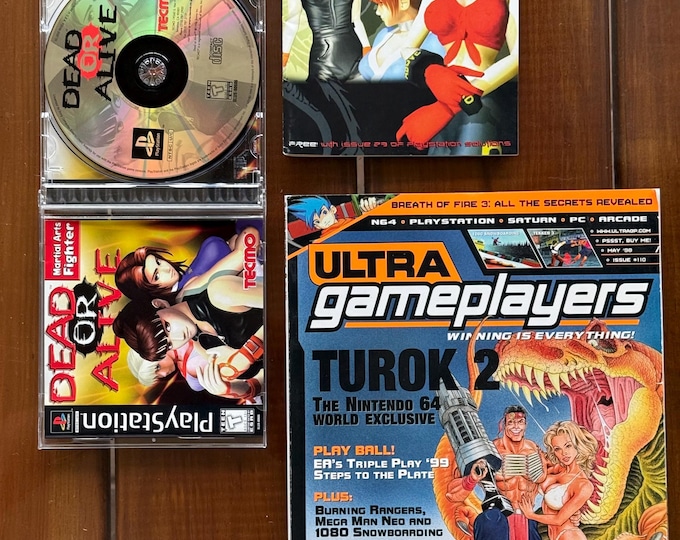 Dead or Alive (Sony PlayStation 1, 1998) - CIB! -GAME - with two strategy guide books