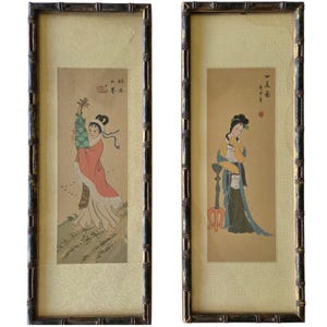 Signed Geisha Girl Painting - Etsy