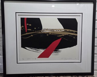 Isao Ikegami Japanese Abstract Modern Artwork Signed Numbered Dated 91' Fine Art