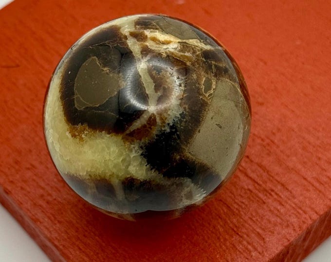Natural Septarian Dragon Stone Sphere Healing Crystal Ball Geode Fine Mineral Specimen Rock Charm