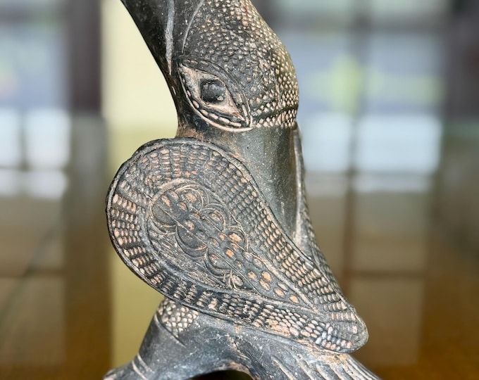 Pre-Columbian South American Clay Toucan Bird Whistle Mayan Aztec Ocarina Flute