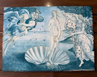 Birth of Venus Vtg Print by Italian painter Sandro Botticelli Vintage Poster Art