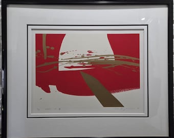 Isao Ikegami Japanese Abstract Modern Artwork Signed Numbered Dated 91' Fine Art