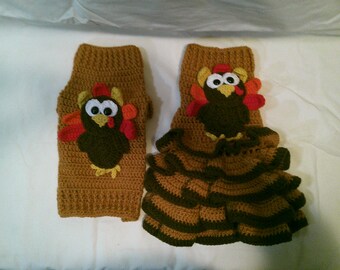 Thanksgiving Turkey Dog Sweater