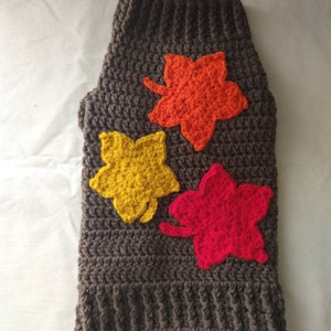 Fall Leaves Dog Sweater