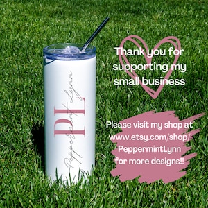 Teacher Pencil 20oz Tumbler PERSONALIZED With Teacher's Name, Insulated ...