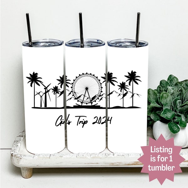 Windmill Ferris Wheel Palm Trees / 20oz tumbler insulated with lid and straw / Perfect for concerts, festivals, Palm Springs girls trip 2024