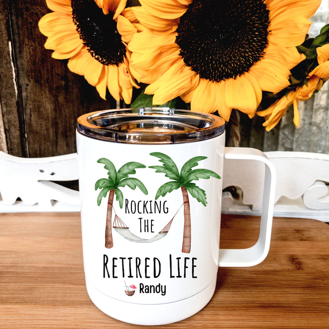 Retired Rocker Mug Rocking the Retired Life Coffee Mug: Personalized Retirement Gift - Etsy