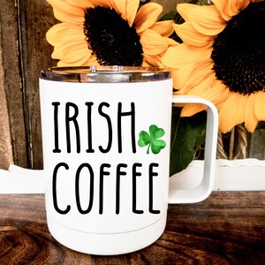 Personalized Irish Coffee Mug: Insulated St. Patrick&#39;s Day Cup