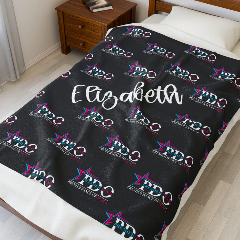 Dance Team Custom Blanket/Custom Blanket/Dance Competition Blanket/Personalized Blanket/Custom Gift/ Custom Blanket image 1
