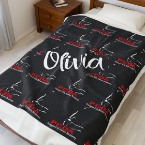 Dance Team Custom Blanket/Custom Blanket/Dance Competition Blanket/Personalized Blanket/Custom Gift/ Custom Blanket image 4