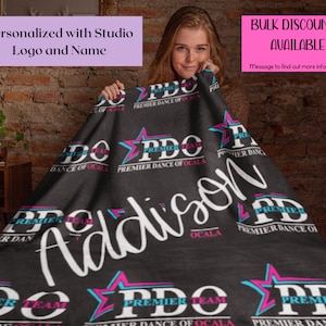 Dance Team Custom Blanket / Custom Blanket / Dance Competition Blanket / Personalized Blanket / Custom Dance Blanket / Dance Blanket