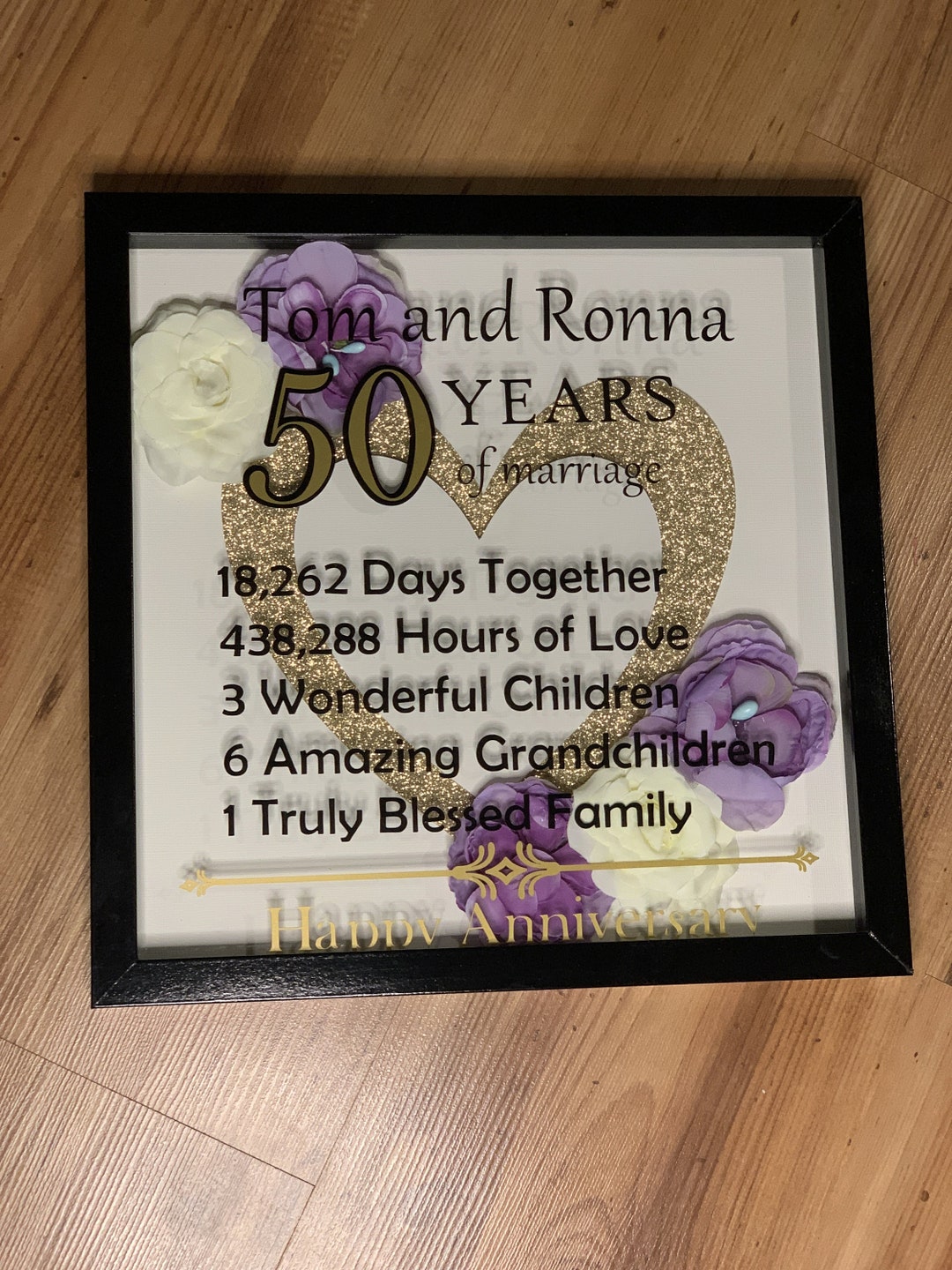 Anniversary Shadow Box / Shadow Box / 50th Anniversary Gift/ - Etsy