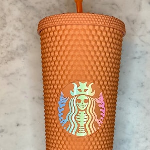 CLEARANCE Skeleton Inspired Tumbler | Studded Tumbler| Skeleton Studded Matte Tumbler | Matte