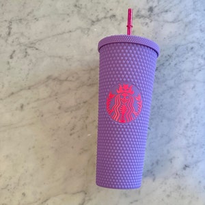Matte Pink and Purple Skeleton Inspired Tumbler | Studded Tumbler | Barbie Tumbler | Studded Tumbler| Studded | To Go Cup | Glitter