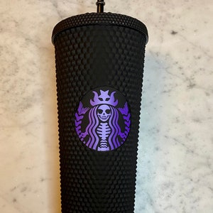 Matte Black Skeleton Inspired Tumbler | Studded Tumbler | Matte Tumbler | Studded Tumbler| Studded | To Go Cup | Matte | Halloween | Fall |