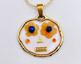 Hand-made cute character pendant necklace (small)