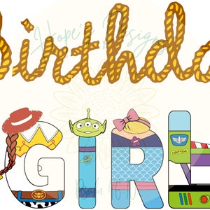 TOY STORY INSPIRED Birthday Girl png / Familie Shirts / Jesse Cowgirl / PNG digitale Datei