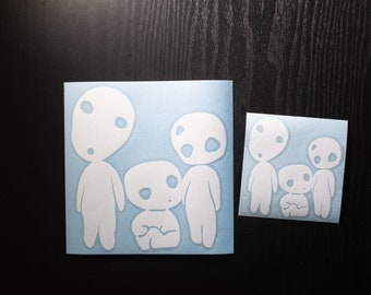 Kodama Forest Spirits from Princess Mononoke Vinyl Decal