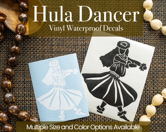 Haku Hula Dancer Waterproof Vinyl Decal