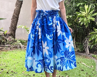 Handmade Hawaiian Hula Skirt: Tiare Fern Pa'u Skirt - Multiple Colors - Made in Hawaii