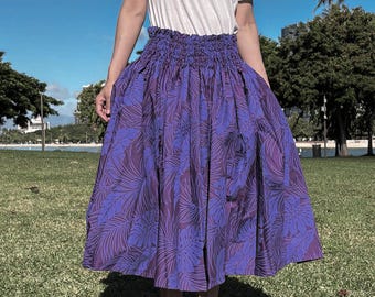 Handmade Hawaiian Hula Skirt: Monstera Pa'u Skirt - Made in Hawaii