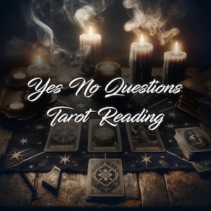 Sí No Lectura del Tarot el mismo día, Diseño de las siete cartas Pasado Presente Futuro, Amor, Carrera, Lectura general, Preguntas específicas