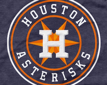 Houston Asterisks Shirt Astros Logo Parody Icon Emblem 2017 World Series Trash Can Cheating Scandal Blue T Size XS S M L XL 2XL 3XL 4XL 5XL