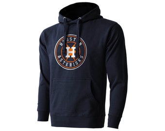 Houston Asterisks Hoodie Astros Logo Parody Icon Emblem 2017 World Series Trash Can Cheating Scandal Blue Sweatshirt Size S M L XL 2XL 3XL