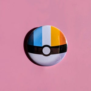 Pinback Button - PokePride - AroAce Pride Flag