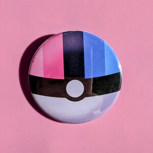 Pinback Button - PokePride - Omnisexual Pride Flag